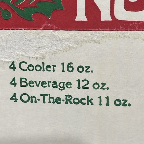 Vintage Luminarc Noel Christmas tree glasses set of 12 tumblers multi-size set - Picture 10 of 16